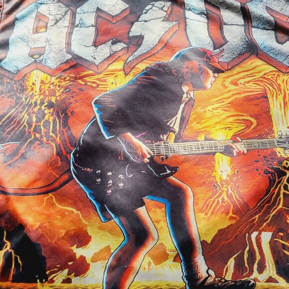 AC/DC Hells Bells Polyester Graphic T-shirt Size 3XL - Picture 5 of 9